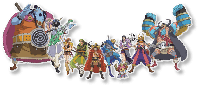 원피스 캐릭터 유리스티커 세트